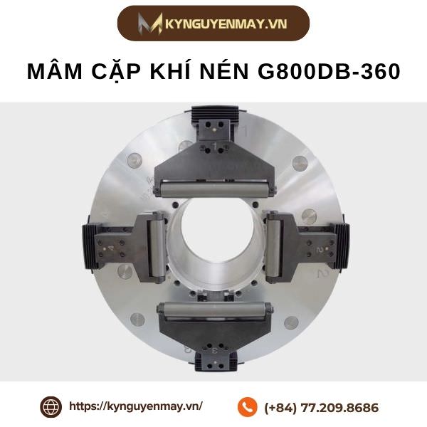 Mâm cặp khí nén G800DB-360