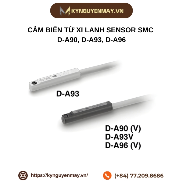 Cảm biến từ xi lanh Sensor SMC D-A90, D-A93, D-A96