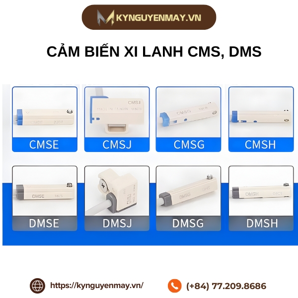 Cảm biến xi lanh CMSG, CMSH, CMSJ, CMSE, DMSG, DMSH, DMSJ, DMSE