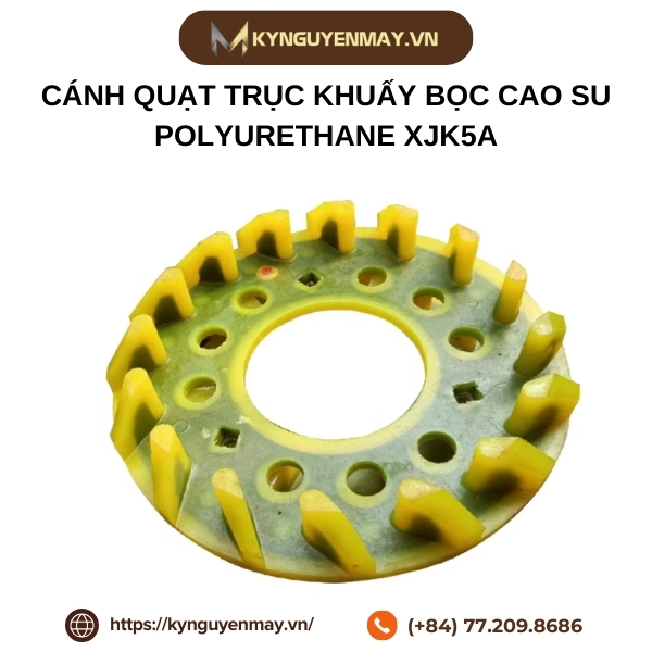 Cánh quạt trục khuấy bọc cao su Polyurethane chịu mài mòn