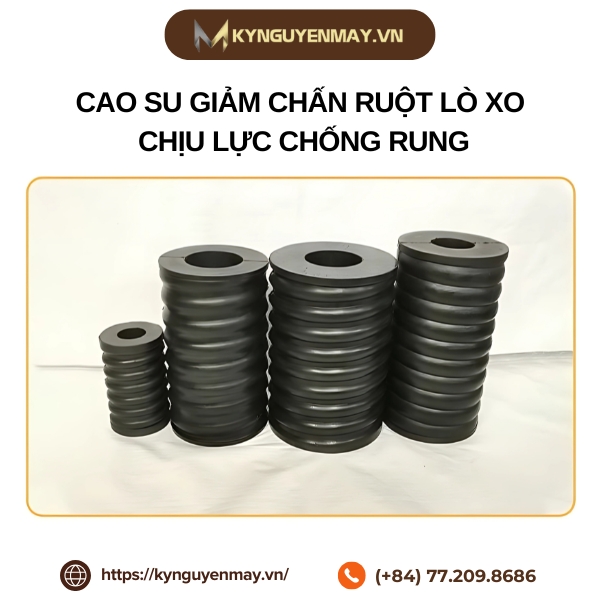 Cao su giảm chấn ruột lò xo chịu lực chống rung