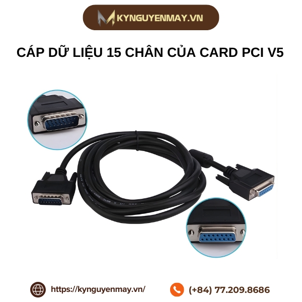 Cáp dữ liệu 15 chân của card PCI V5