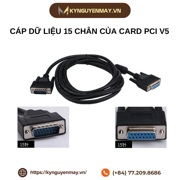 Cáp dữ liệu 15 chân của card PCI V5