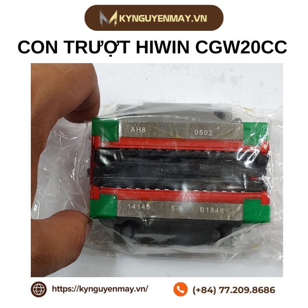 Con trượt HIWIN CGW-CC | CGW15CC, CGW20CC, CGW25CC, CGW30CC, CGW35CC, CGW45CC