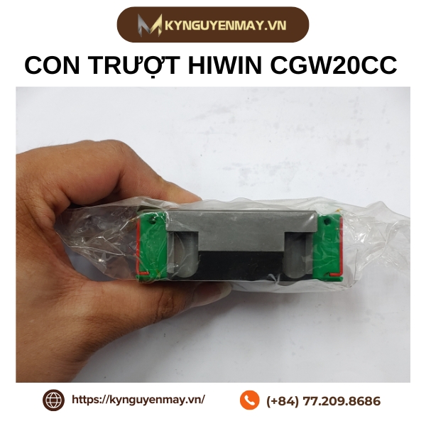 Con trượt HIWIN CGW-CC | CGW15CC, CGW20CC, CGW25CC, CGW30CC, CGW35CC, CGW45CC
