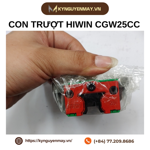 Con trượt HIWIN CGW-CC | CGW15CC, CGW20CC, CGW25CC, CGW30CC, CGW35CC, CGW45CC