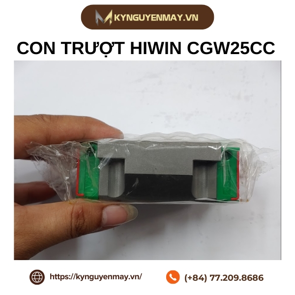 Con trượt HIWIN CGW-CC | CGW15CC, CGW20CC, CGW25CC, CGW30CC, CGW35CC, CGW45CC