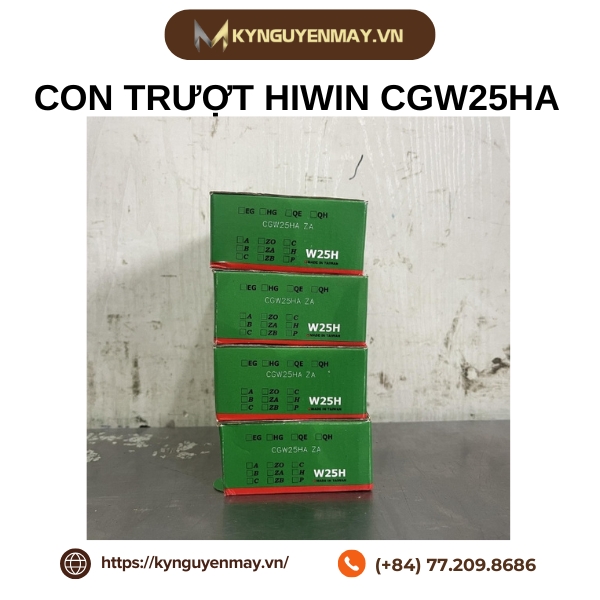 Con trượt HIWIN CGW-HA | CGW20HA, CGW25HA, CGW30HA, CGW35HA, CGW45HA