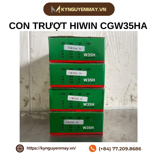 Con trượt HIWIN CGW-HA | CGW20HA, CGW25HA, CGW30HA, CGW35HA, CGW45HA