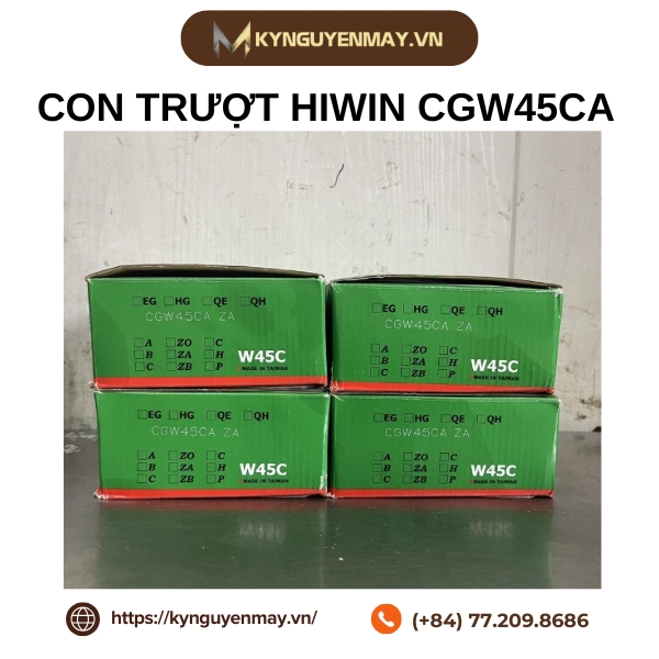 Con trượt HIWIN CGW-CA | CGW15CA, CGW20CA, CGW25CA, CGW35CA, CGW45CA