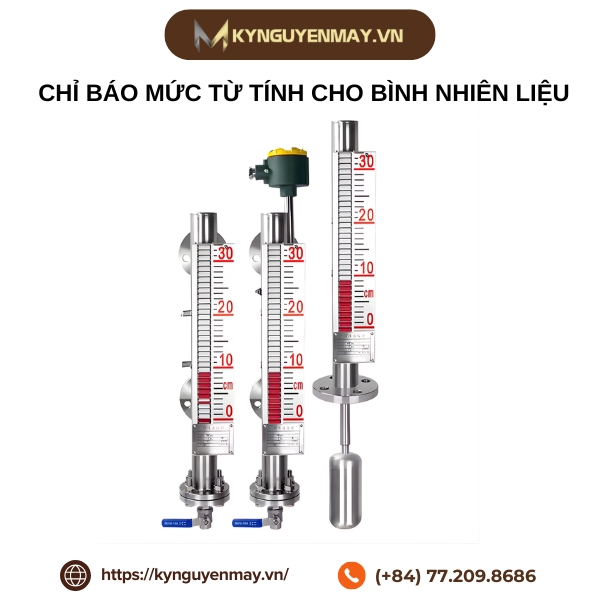 Chỉ báo mức từ tính cho bình nhiên liệu