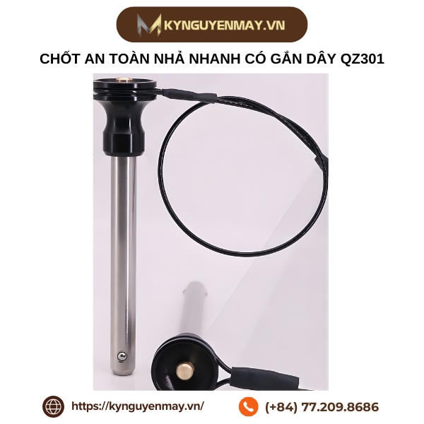 Chốt an toàn nhả nhanh có gắn dây QZ301