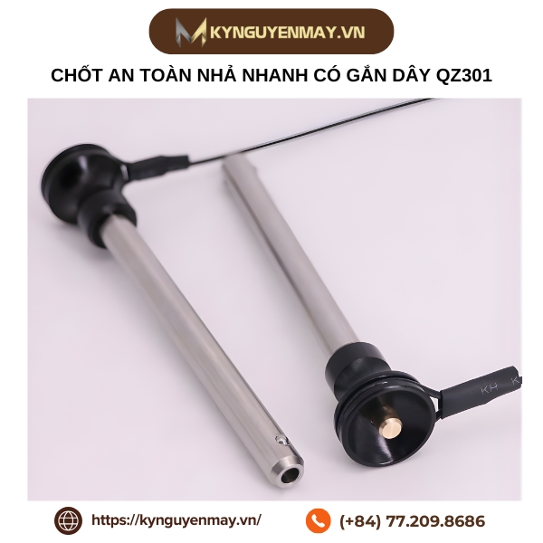 Chốt an toàn nhả nhanh có gắn dây QZ301