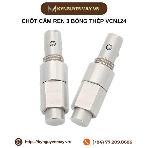 Chốt cắm ren 3 bóng thép VCN124