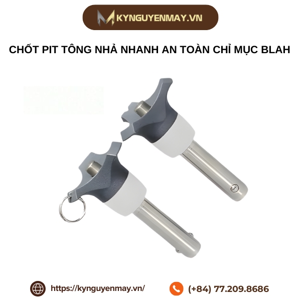 Chốt pit tông nhả nhanh an toàn chỉ mục BLAH
