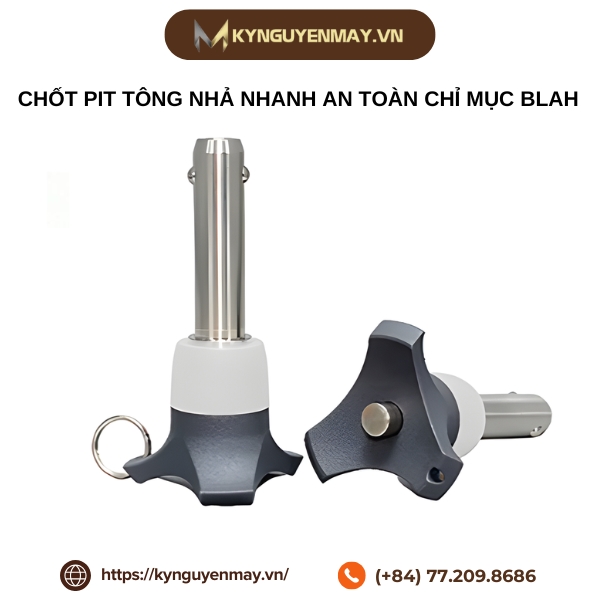 Chốt pit tông nhả nhanh an toàn chỉ mục BLAH