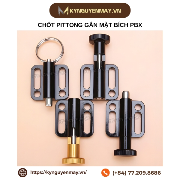 Chốt pittong gắn mặt bích PBX - Chốt định vị VCN246