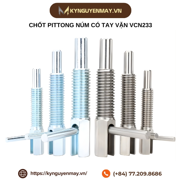 Chốt pittong núm có tay vặn VCN233