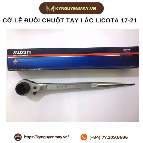 Cờ lê đuôi chuột tay lắc LICOTA 17-21