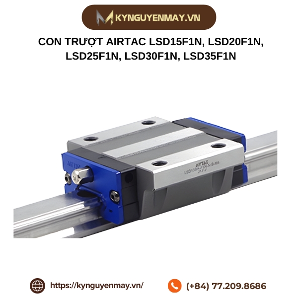 Con trượt AIRTAC LSD15F1N, LSD20F1N, LSD25F1N, LSD30F1N, LSD35F1N