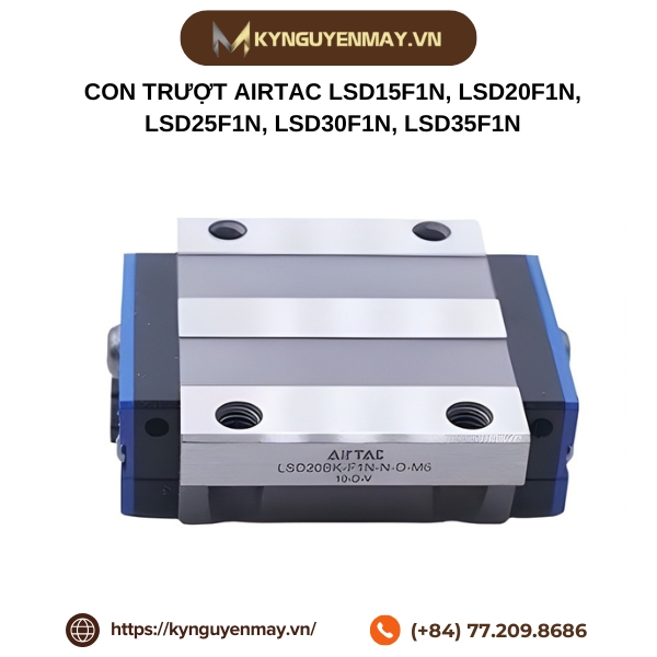 Con trượt AIRTAC LSD15F1N, LSD20F1N, LSD25F1N, LSD30F1N, LSD35F1N