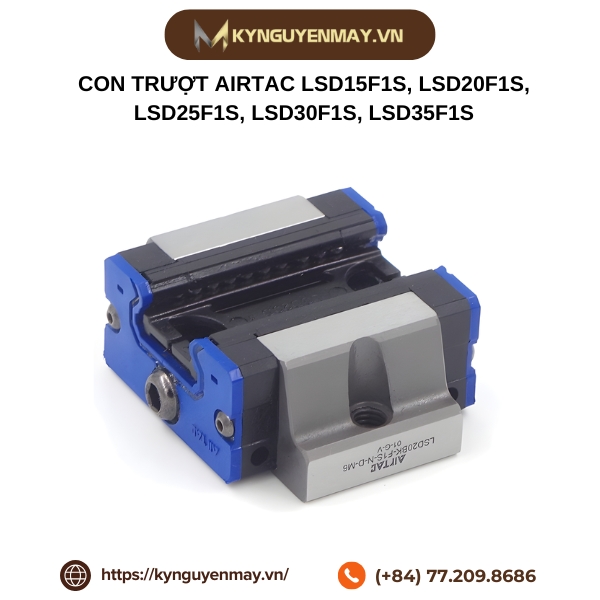 Con trượt AIRTAC LSD15F1S, LSD20F1S, LSD25F1S, LSD30F1S, LSD35F1S