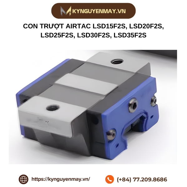 Con trượt AIRTAC LSD15F2S, LSD20F2S, LSD25F2S, LSD30F2S, LSD35F2S