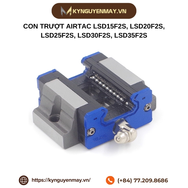 Con trượt AIRTAC LSD15F2S, LSD20F2S, LSD25F2S, LSD30F2S, LSD35F2S