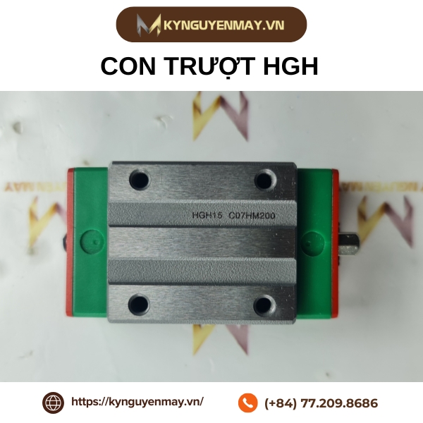 Con trượt vuông HGH15, HGH20, HGH25, HGH35, HGH45, HGH55, HGH65