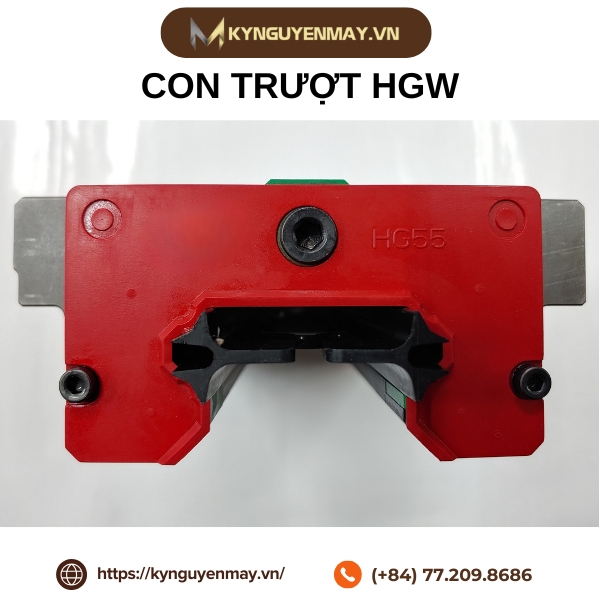 Con trượt HGW15, HGW20, HGW25, HGW30, HGW35, HGW45, HGW55, HGW65