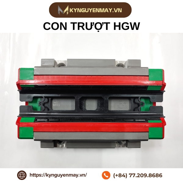 Con trượt HGW15, HGW20, HGW25, HGW30, HGW35, HGW45, HGW55, HGW65