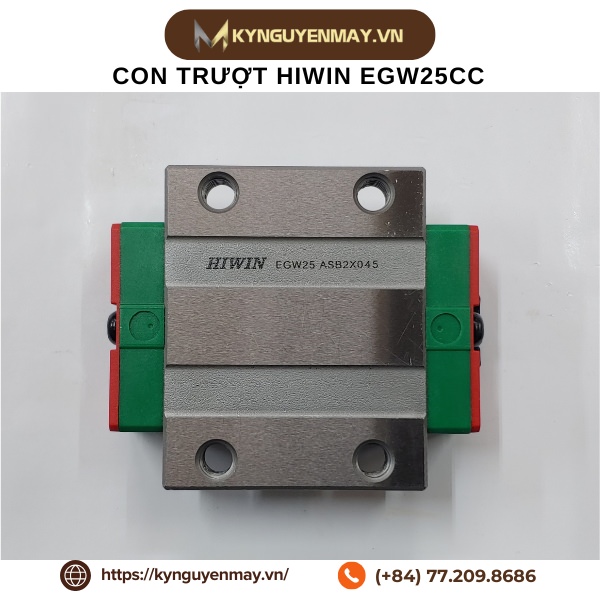 Con trượt HIWIN HGW | HGW15CC, HGW20CC, HGW25CC, HGW35CC, HGW65CC