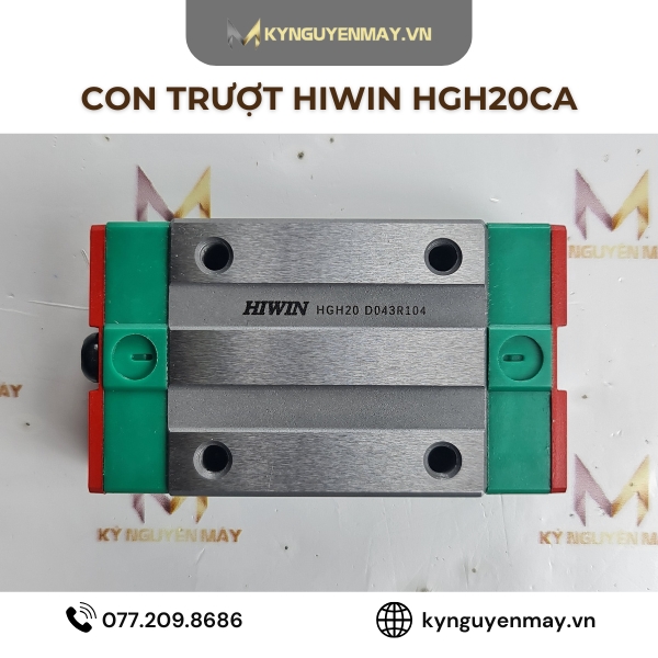 Con trượt vuông HIWIN HGH20CA (H20C/ HG20/ HGH20C/ HGH20)