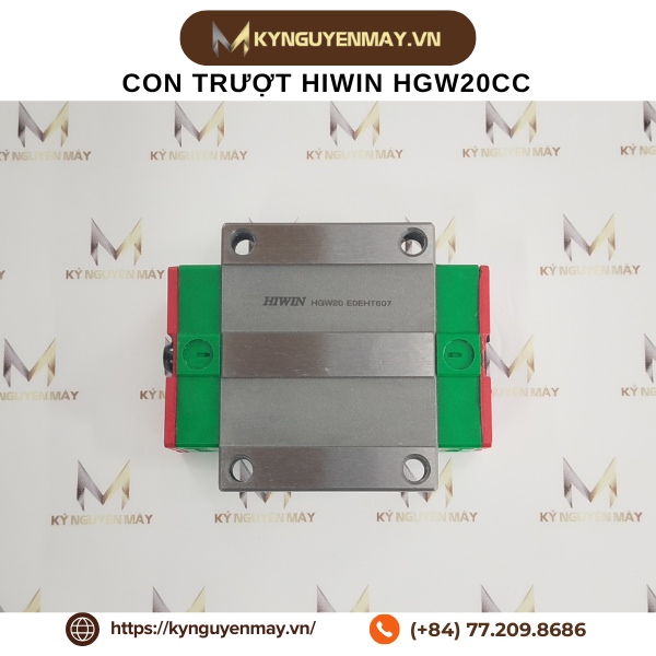 Con trượt HIWIN HGW | HGW15CC, HGW20CC, HGW25CC, HGW35CC, HGW65CC