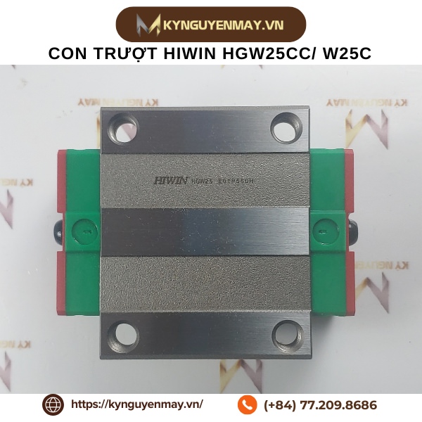 Con trượt HIWIN HGW25CC/ W25C (84x70x36mm)