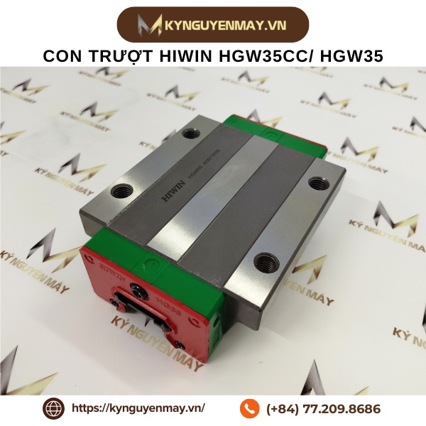 Con trượt HIWIN HGW35CC/ W35C (112.4x100x48mm)