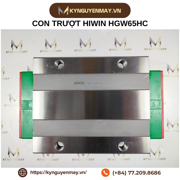 Con trượt HIWIN HGW | HGW20HC, HGW30HC, HGW35HC, HGW45HC, HGW55HC, HGW65HC