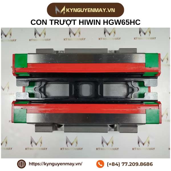 Con trượt HIWIN HGW | HGW20HC, HGW30HC, HGW35HC, HGW45HC, HGW55HC, HGW65HC