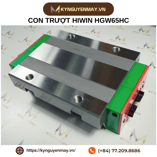 Con trượt HIWIN HGW | HGW20HC, HGW30HC, HGW35HC, HGW45HC, HGW55HC, HGW65HC