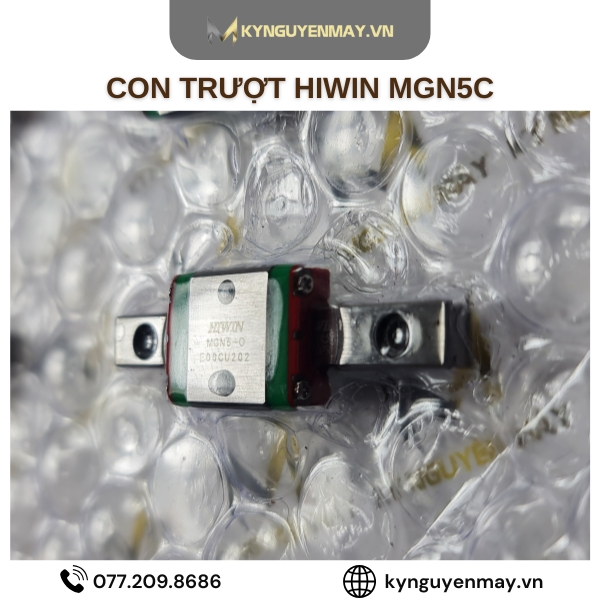 Con trượt vuông mini HIWIN MGN-C | Block trượt MGN5C, MGN7C, MGN12C