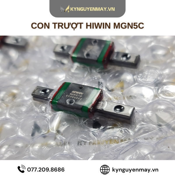 Con trượt vuông mini HIWIN MGN-C | Block trượt MGN5C, MGN7C, MGN12C