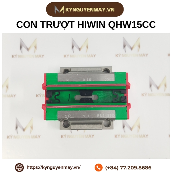 Con trượt HIWIN QHW | QHW15CC, QHW20CC, QHW25CC, QHW35CC, QHW45CC