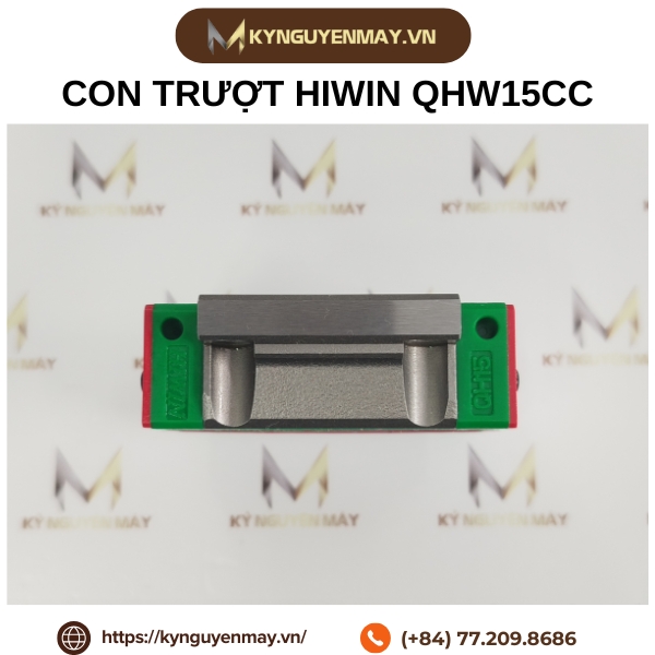 Con trượt HIWIN QHW | QHW15CC, QHW20CC, QHW25CC, QHW35CC, QHW45CC