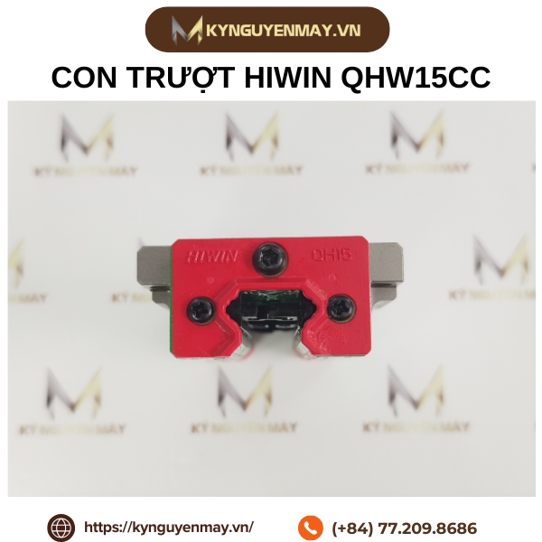 Con trượt HIWIN QHW | QHW15CC, QHW20CC, QHW25CC, QHW35CC, QHW45CC