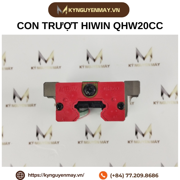 Con trượt HIWIN QHW | QHW15CC, QHW20CC, QHW25CC, QHW35CC, QHW45CC