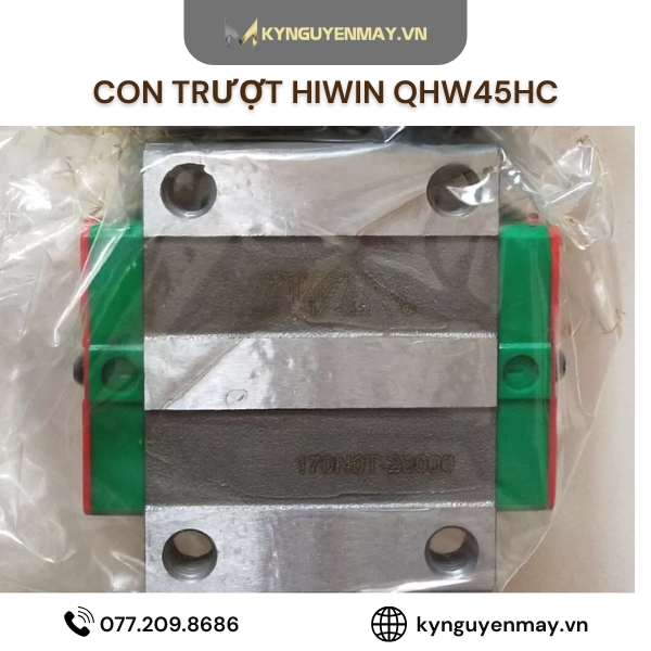 Con trượt HIWIN QHW20HC, QHW25HC, QHW30HC, QHW35HC, QHW45HC