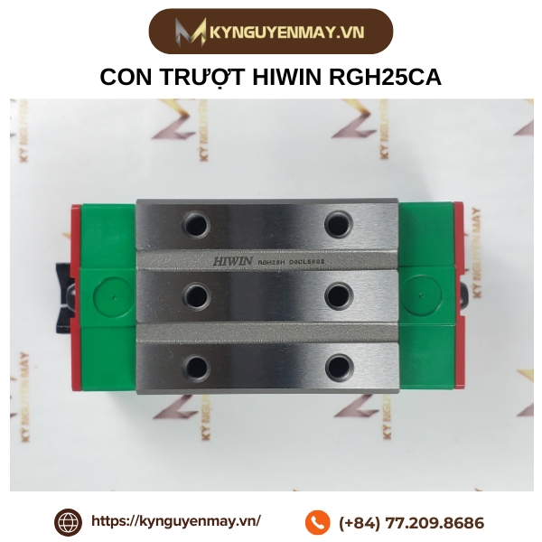 Con trượt HIWIN RGH-CA | RGH15CA, RGH20CA, RGH25CA, RGH30CA, RGH35CA, RGH45CA, RGH55CA, RGH65CA
