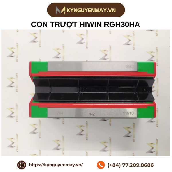Con trượt HIWIN RGH | RGH20HA, RGH25HA, RGH35HA, RGH45HA, RGH55HA, RGH65HA