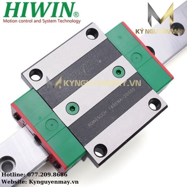 Con trượt HIWIN RGW | RGW15CC, RGW20CC, RGW25CC, RGW30CC, RGW35CCR, GW55CC
