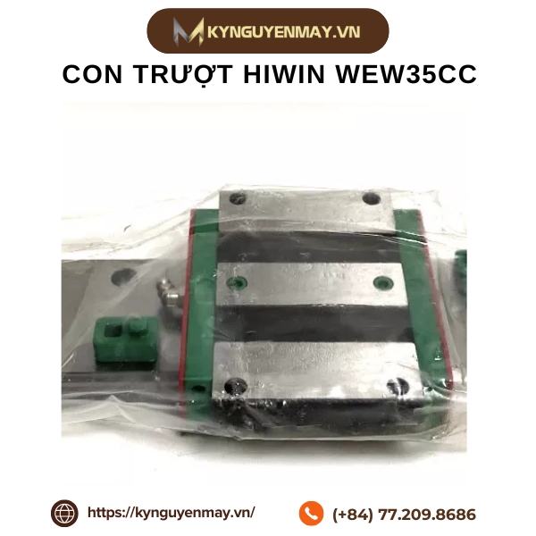 Hiwin We35 Con Trượt HIWIN WEW35CC | Bản Rộng - Bền Bỉ - Chịu Tải Tốt